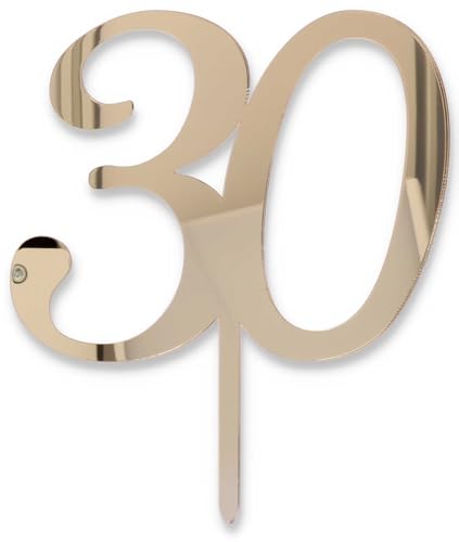 Cake Topper 30 gold von Graziano