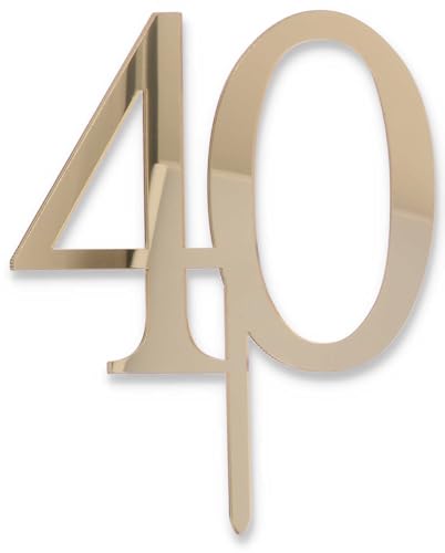 Cake Topper 40 gold Cake Topper 40 gold von Graziano