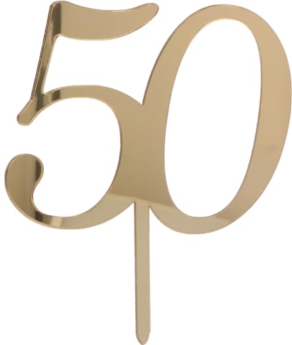 Cake Topper 50 gold von Graziano