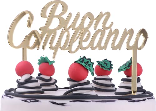 Cake Topper Happy Birthday Gold von Graziano