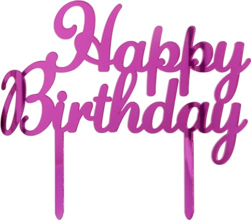 Cake Topper Happy Birthday Plex Rosa Cake Topper Happy Birthday Plex Rosa von Graziano