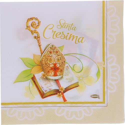 Graziano, Serviette aus Papier, CRESIA, Packung mit 20 Servietten, Format 33 x 33 cm, Süßigkeiten-Buffet Party Graziano, Serviette aus Papier, CRESIA, Packung mit 20 Servietten, Format 33 x 33 cm, Süßigkeiten-Buffet Party von Graziano