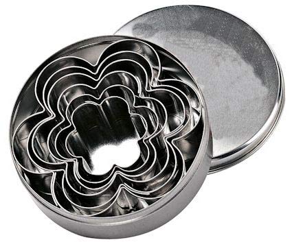 Graziano Ausstecher aus Stahl, Blume, 6 Stück, 200 g Graziano Ausstecher aus Stahl, Blume, 6 Stück, 200 g von Graziano