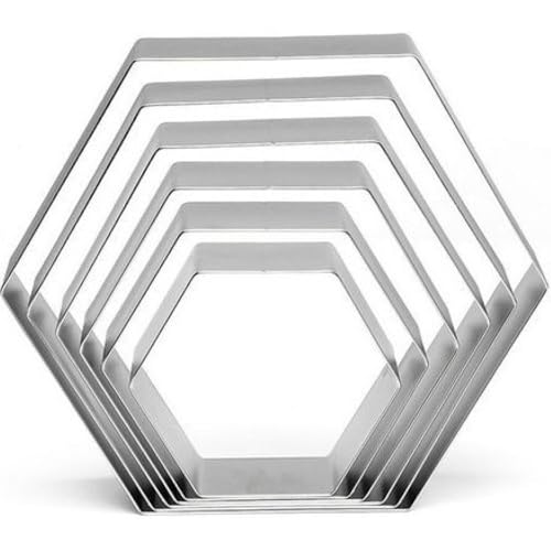 Graziano Ausstechform aus Stahl, sechseckig, 6 Stück, 200 g Graziano Ausstechform aus Stahl, sechseckig, 6 Stück, 200 g von Graziano