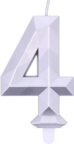 Kerze Diamond Silver Nr. 4 Kerze Diamond Silver Nr. 4 von Graziano
