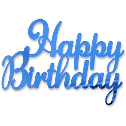 Side Topper Happy Birthday Blau Side Topper Happy Birthday Blau von Graziano