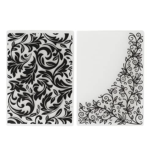 Grcfumo 2 Stück Prägeordner aus Kunststoff, Blumenblätter, Kunststoff, einfache Bedienung, breite Anwendung, Prägevorlagenordner, Blattprägeordner für DIY-Scrapbooking Grcfumo 2 Stück Prägeordner aus Kunststoff, Blumenblätter, Kunststoff, einfache Bedienung, breite Anwendung, Prägevorlagenordner, Blattprägeordner für DIY-Scrapbooking von Grcfumo