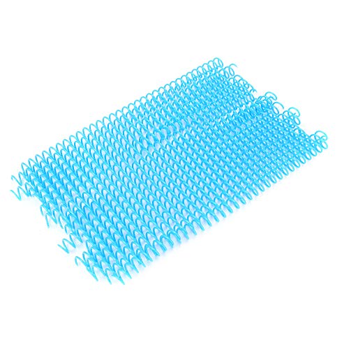 Grcfumo 20 Stück 30-Loch-Binderinge aus Kunststoff, Spiralbinderinge aus Kunststoff, robuste Federbinderinge für Schule und Büro (13mm*30 holes blue 20 strips) von Grcfumo