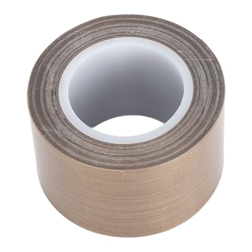 Grcfumo 32,8ft PTFE Glassuchband, Hochtemperatur PTFE -Klebeband, Stoffband für Vakuumversiegelung Impulsversiegelung (0,18 * 40 mm) von Grcfumo
