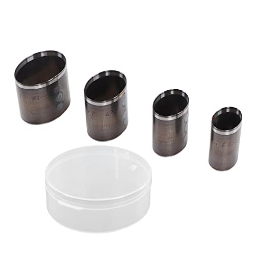 Grcfumo 4-teilige ovale Lederschneideform, Schneidewerkzeug in 4 Größen, Stanzform aus legiertem Stahl für die Schichtung von Stoff und Lederhandwerk Grcfumo 4-teilige ovale Lederschneideform, Schneidewerkzeug in 4 Größen, Stanzform aus legiertem Stahl für die Schichtung von Stoff und Lederhandwerk von Grcfumo
