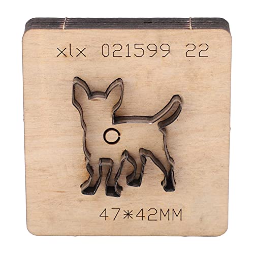 Grcfumo Lederschneidewerkzeug, Stanzform für Tierhunde, Stanzform aus legiertem Stahl für Leder mit Holzplatte, Stanzwerkzeug für Leder zum Basteln Grcfumo Lederschneidewerkzeug, Stanzform für Tierhunde, Stanzform aus legiertem Stahl für Leder mit Holzplatte, Stanzwerkzeug für Leder zum Basteln von Grcfumo
