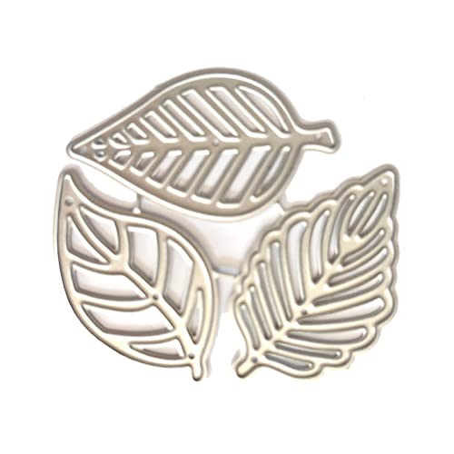 Greabuy 1 Set Metall-Stanzformen mit drei Blättern, Schablone für Prägung, Scrapbooking Greabuy 1 Set Metall-Stanzformen mit drei Blättern, Schablone für Prägung, Scrapbooking von Greabuy