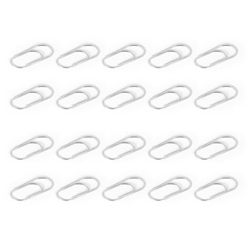 Greabuy 20 farbige Büroklammern, 50 mm, große Aktenklammern, Metall, Büroklammern, bunte Aktenklammern, Metall-Lesezeichen-Clip Greabuy 20 farbige Büroklammern, 50 mm, große Aktenklammern, Metall, Büroklammern, bunte Aktenklammern, Metall-Lesezeichen-Clip von Greabuy