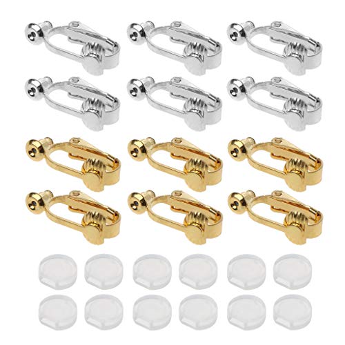 Greabuy 24-teiliges Ohrring-Konverter-Set mit Komfort-Ohrring-Pads, nicht durchbohrt, Ohrring-Clip, Schmuckherstellung Greabuy 24-teiliges Ohrring-Konverter-Set mit Komfort-Ohrring-Pads, nicht durchbohrt, Ohrring-Clip, Schmuckherstellung von Greabuy