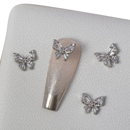 Greabuy 3D-Schmetterlings-Strass-Dekorationen, Metallnieten, Schmuck, Beauty-Designs, Charms Greabuy 3D-Schmetterlings-Strass-Dekorationen, Metallnieten, Schmuck, Beauty-Designs, Charms von Greabuy