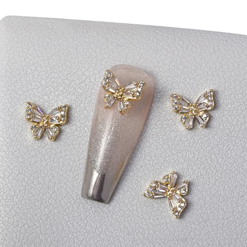 Greabuy 3D-Schmetterlings-Strass-Dekorationen, Metallnieten, Schmuck, Beauty-Designs, Charms Greabuy 3D-Schmetterlings-Strass-Dekorationen, Metallnieten, Schmuck, Beauty-Designs, Charms von Greabuy