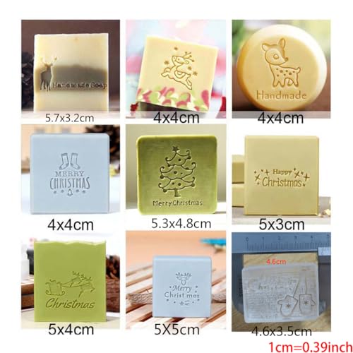 Greabuy Acryl-Stempel, Weihnachtsmotiv, transparent, Seifensiegel, handgefertigt, natürliche Bio-Seifenherstellungswerkzeuge Greabuy Acryl-Stempel, Weihnachtsmotiv, transparent, Seifensiegel, handgefertigt, natürliche Bio-Seifenherstellungswerkzeuge von Greabuy