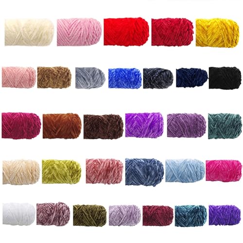 Greabuy Chenille-Garn für handgestricktes Häkelgarn, Bastelschal Greabuy Chenille-Garn für handgestricktes Häkelgarn, Bastelschal von Greabuy