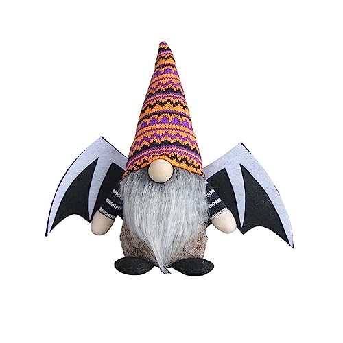 Greabuy Halloween-Dekoration, Flügel, Plüsch-Zwerge, Garten, schwedische Tomtes, Figuren, gesichtslose Puppe für Küche, abgestuftes Tablett, Halloween-Zwerge Greabuy Halloween-Dekoration, Flügel, Plüsch-Zwerge, Garten, schwedische Tomtes, Figuren, gesichtslose Puppe für Küche, abgestuftes Tablett, Halloween-Zwerge von Greabuy