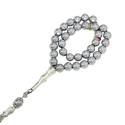 Greabuy Islamik-Perlen, Tasbih-Perlen mit eleganten Quasten-Designs, für Muslime, Anbetungen und Meditation, 33 Stück von Greabuy