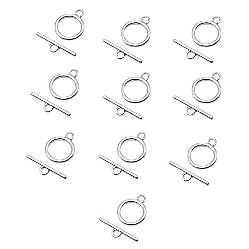 Greabuy Knebelverschlüsse und Verschlüsse, OT-Endverschlüsse für Armband, Halskette, Schmuck, 10 Stück Greabuy Knebelverschlüsse und Verschlüsse, OT-Endverschlüsse für Armband, Halskette, Schmuck, 10 Stück von Greabuy