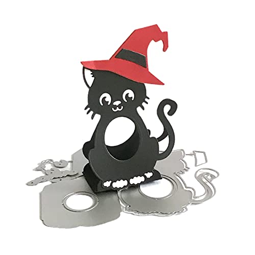 Greabuy Metall-Stanzformen für Katze, Schokoladenhalter, Stempel, Vorlage, Form für Prägung, Scrapbooking von Greabuy