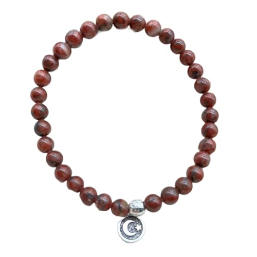 Greabuy Perlen Stretch mit 33 Glasperlen für Männer Frauen Unisex elastisch von Greabuy
