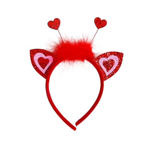 Greabuy Valentinstag-Stirnband, Haarreif, Festival, Party, Requisiten, Zubehör, Herz, Haarband, Cosplay, Kostüm, Kopfbedeckung für Frauen Greabuy Valentinstag-Stirnband, Haarreif, Festival, Party, Requisiten, Zubehör, Herz, Haarband, Cosplay, Kostüm, Kopfbedeckung für Frauen von Greabuy