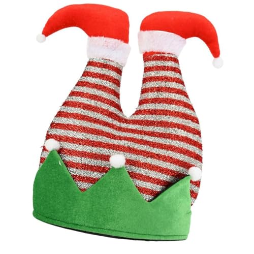 Greabuy Weihnachtsparty-Hut mit Festival-Thema, Weihnachtsbaum/Weihnachtsmann, Vliesstoff, Hut für Feiertage, Versammlungen und Familie von Greabuy