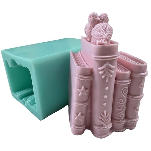 Silikonform für Seife, Kerzen, Kunstharz, zum Basteln (GM-BookCandle#2) von Great Mold