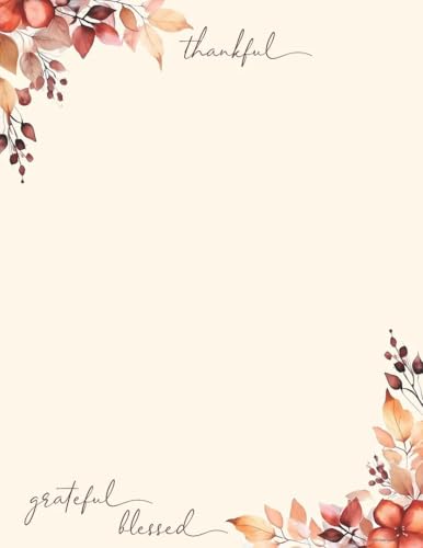 Great Papers! Stationery 2025043 Briefkopf "Thank Thankful, Grateful, Blessed, 21,6 x 27,9 cm, druckerfreundlich, 50 Blatt Great Papers! Stationery 2025043 Briefkopf "Thank Thankful, Grateful, Blessed, 21,6 x 27,9 cm, druckerfreundlich, 50 Blatt von Great Papers!