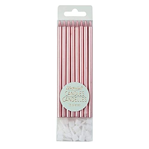 Great pretenders Candles Metallic Kuchendekoration, mehrfarbig, 16 Stück (97700) von Great pretenders