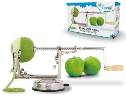 GreatGadgets Apfelschäler Deluxe, aus gehärtetem Aluminium, Vakuum-Saugfuß GreatGadgets Apfelschäler Deluxe, aus gehärtetem Aluminium, Vakuum-Saugfuß von GreatGadgets