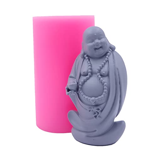 3D Buddha Design Kerzenformen Seife 3D Silikon Buddha Form für Kerzenwachs Aroma Gips Harz Dekorieren Handwerk Herstellung von GreatMold