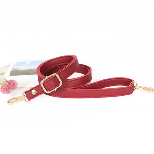 GreatRise 1.5 cm Breite PU Leder Schultergurt Ersatz Schulterriemen Verstellbar Schultergurt Dünner Taschenrieme, 80-150cm, Gurt für Damen Taschen Handtaschen Geldbörse Rot Hellgold Schnalle GreatRise 1.5 cm Breite PU Leder Schultergurt Ersatz Schulterriemen Verstellbar Schultergurt Dünner Taschenrieme, 80-150cm, Gurt für Damen Taschen Handtaschen Geldbörse Rot Hellgold Schnalle von GreatRise