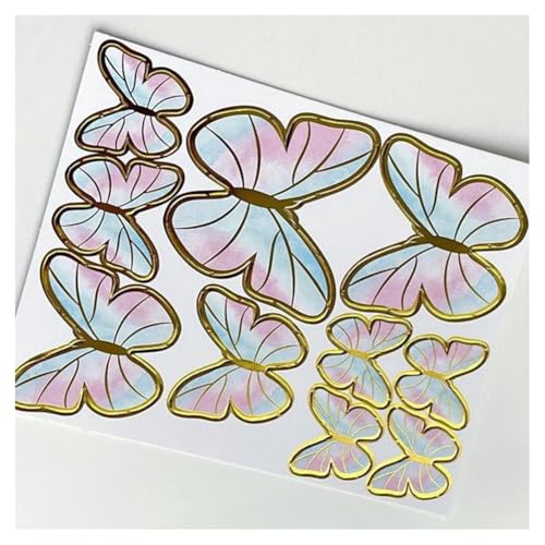 GreatRise 10 Stück 3D Schmetterling Kuchen Torten Deko Set zum DIY Dreidimensional Tortendeko Geburtstag Kuchendeko Tortenaufleger für Party Taufe Hochzeitstorte Dessert Cupcake Toppers #5 Rosa GreatRise 10 Stück 3D Schmetterling Kuchen Torten Deko Set zum DIY Dreidimensional Tortendeko Geburtstag Kuchendeko Tortenaufleger für Party Taufe Hochzeitstorte Dessert Cupcake Toppers #5 Rosa von GreatRise