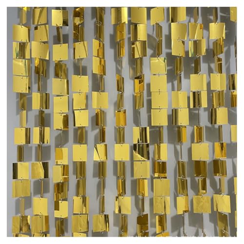 GreatRise 10 Stück Pailletten Girlande 1 Meter Pailletten-Perlenvorhang Glitzer Papier Banner Glitzervorhänge Hängend Hintergrund Dekorationen für Hochzeit Geburtstag Party Deko Quadrat-Gold GreatRise 10 Stück Pailletten Girlande 1 Meter Pailletten-Perlenvorhang Glitzer Papier Banner Glitzervorhänge Hängend Hintergrund Dekorationen für Hochzeit Geburtstag Party Deko Quadrat-Gold von GreatRise