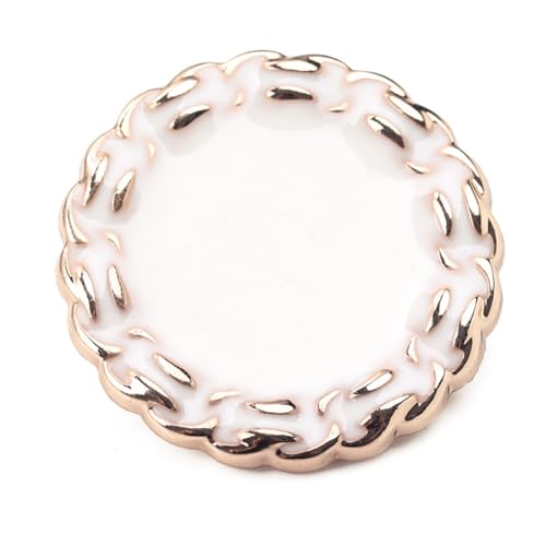 GreatRise 10 Stück Rund Metall Knöpfe zum Nähen Vintage Ösenknöpfe Elegant Nähknöpfe mit Schaft Annähen Metallknöpfe Kleidungsknöpfe für Basteln Anzug Hemden Mäntel Pullover Schwarze#1 20mm von GreatRise
