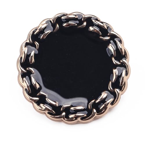 GreatRise 10 Stück Rund Metall Knöpfe zum Nähen Vintage Ösenknöpfe Elegant Nähknöpfe mit Schaft Annähen Metallknöpfe Kleidungsknöpfe für Basteln Anzug Hemden Mäntel Pullover Weiß 18mm von GreatRise