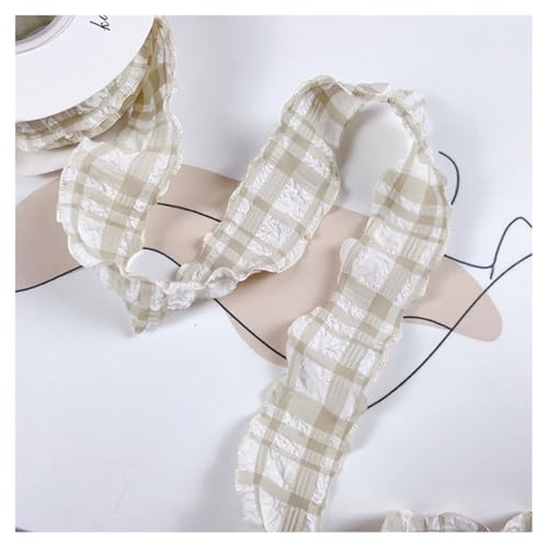 GreatRise 10 Yard Zerknittert Kariert Dekoband Karo Geschenkband Karoband zum Basteln Stoffband Schleifenband für Geschenkverpackunge Haarschmuck Blumenstrauß Dekoration, 4cm Breite Aprikose GreatRise 10 Yard Zerknittert Kariert Dekoband Karo Geschenkband Karoband zum Basteln Stoffband Schleifenband für Geschenkverpackunge Haarschmuck Blumenstrauß Dekoration, 4cm Breite Aprikose von GreatRise