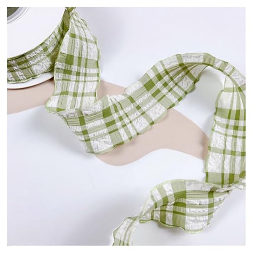 GreatRise 10 Yard Zerknittert Kariert Dekoband Karo Geschenkband Karoband zum Basteln Stoffband Schleifenband für Geschenkverpackunge Haarschmuck Blumenstrauß Dekoration, 4cm Breite Grün GreatRise 10 Yard Zerknittert Kariert Dekoband Karo Geschenkband Karoband zum Basteln Stoffband Schleifenband für Geschenkverpackunge Haarschmuck Blumenstrauß Dekoration, 4cm Breite Grün von GreatRise