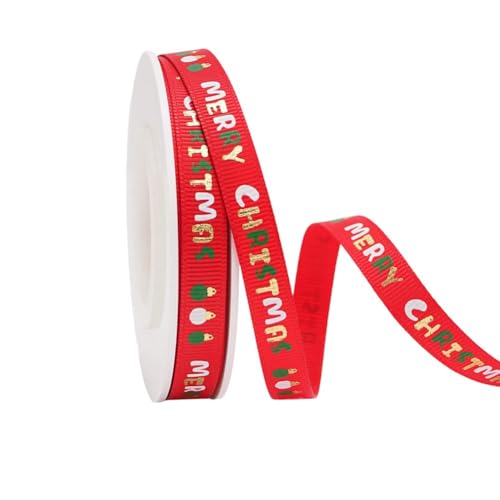 GreatRise 10 Yard×9mmSchleifenband Weihnachten Dekoband zum Basteln Geschenkband Weihnachtsband Ripsband Stoffband Satinband Band für DIY Weihnachtsdeko Geschenkverpackung Weiß – Buchstaben GreatRise 10 Yard×9mmSchleifenband Weihnachten Dekoband zum Basteln Geschenkband Weihnachtsband Ripsband Stoffband Satinband Band für DIY Weihnachtsdeko Geschenkverpackung Weiß – Buchstaben von GreatRise