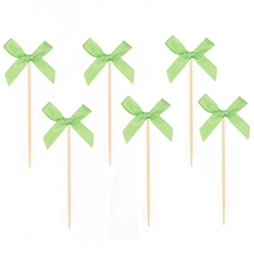 GreatRise 100 Stück Mini Kuchendeko mit Fliege Plugin Schleifen Cupcake Toppers Dessert Picks Zahnstocher Schleife Tortenaufleger für Hochzeit Geburtstag Party Kuchen Backen Deko Grün GreatRise 100 Stück Mini Kuchendeko mit Fliege Plugin Schleifen Cupcake Toppers Dessert Picks Zahnstocher Schleife Tortenaufleger für Hochzeit Geburtstag Party Kuchen Backen Deko Grün von GreatRise