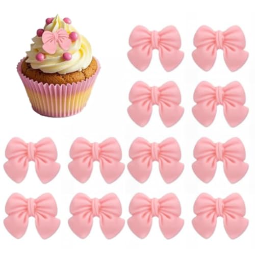 GreatRise 100 Stück Rosa Schleifen aus Kunststoff Harz Cupcake Topper Schleife Niedlich Dekoschleife Tortendeko für Hochzeit Valentinstag Mädchen Geburtstag Torten Deko Handyhüllen Zubehör S+L GreatRise 100 Stück Rosa Schleifen aus Kunststoff Harz Cupcake Topper Schleife Niedlich Dekoschleife Tortendeko für Hochzeit Valentinstag Mädchen Geburtstag Torten Deko Handyhüllen Zubehör S+L von GreatRise