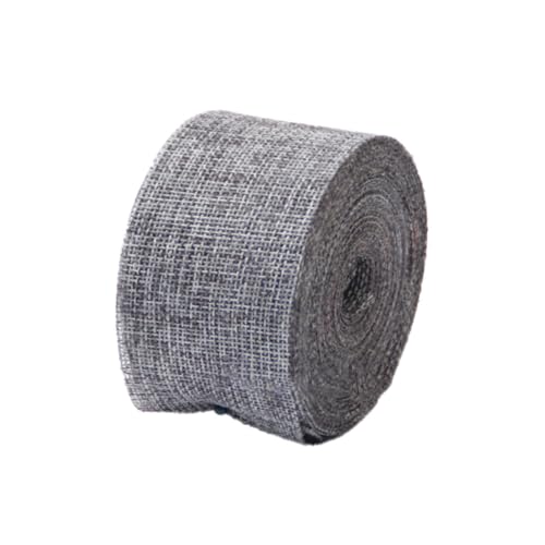 GreatRise 10m Juteband 5cm Breit Geschenkband Jute Schleifenband Sackleinenband Dekoband Stoffband für DIY-Basteln Scrapbooking Geschenkverpackung Hochzeit Weihnachten Party Deko Grau GreatRise 10m Juteband 5cm Breit Geschenkband Jute Schleifenband Sackleinenband Dekoband Stoffband für DIY-Basteln Scrapbooking Geschenkverpackung Hochzeit Weihnachten Party Deko Grau von GreatRise