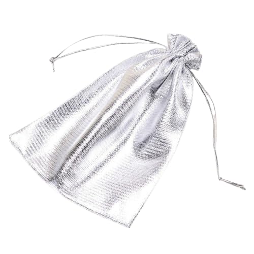 GreatRise 10pcs 15×20cm Stoffbeutel mit Kordelzug, Geschenkbeutel Schmuckbeutel für Schmuck Kosmetik Süßigkeiten Aufbewahrung, Klein Säckchen Tütchen für Hochzeit Weihnachten Party Silber GreatRise 10pcs 15×20cm Stoffbeutel mit Kordelzug, Geschenkbeutel Schmuckbeutel für Schmuck Kosmetik Süßigkeiten Aufbewahrung, Klein Säckchen Tütchen für Hochzeit Weihnachten Party Silber von GreatRise