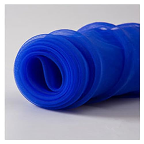 GreatRise 150cm Breite Organza Stoffe zum Nähen Tüll Meterware Weicher Tüllstoff Durchsichtig Kostümstoff Dekostoff für DIY Tutu Hochzeitkleid Kleid Hochzeit Vorhang Party Deko Saphirblau 5m von GreatRise