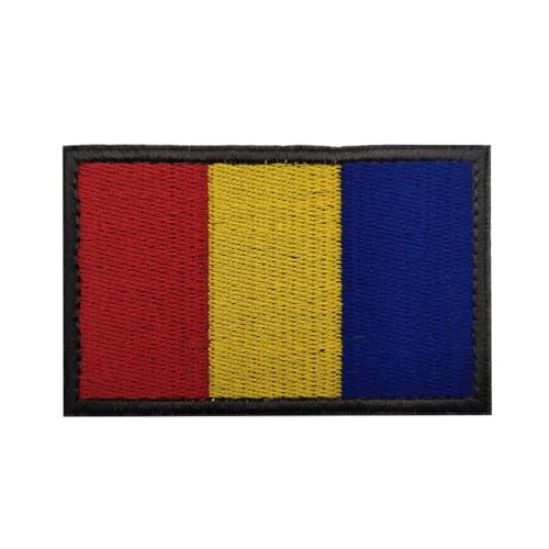 GreatRise 2 Stück Rumänien Flagge Patch Militär Abzeichen, 8 × 5cm Hook and Loop Europa Flaggen Gestickt Abzeichen Bunt Selbstklebender Patch für Kleidung Rucksack Uniformen Weste Jacke GreatRise 2 Stück Rumänien Flagge Patch Militär Abzeichen, 8 × 5cm Hook and Loop Europa Flaggen Gestickt Abzeichen Bunt Selbstklebender Patch für Kleidung Rucksack Uniformen Weste Jacke von GreatRise