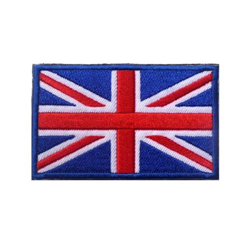 GreatRise 2 Stück UK Flagge Patch Militär Abzeichen, 8 × 5cm Hook and Loop Europa Flaggen Gestickt Abzeichen Bunt Selbstklebender Patch für Kleidung Rucksack Uniformen Weste Jacke GreatRise 2 Stück UK Flagge Patch Militär Abzeichen, 8 × 5cm Hook and Loop Europa Flaggen Gestickt Abzeichen Bunt Selbstklebender Patch für Kleidung Rucksack Uniformen Weste Jacke von GreatRise