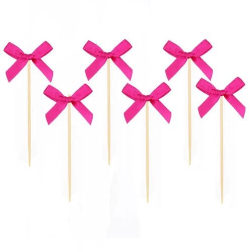 GreatRise 20 Stück Mini Kuchendeko mit Fliege Plugin Schleifen Cupcake Toppers Dessert Picks Zahnstocher Schleife Tortenaufleger für Hochzeit Geburtstag Party Kuchen Backen Deko Rosarot GreatRise 20 Stück Mini Kuchendeko mit Fliege Plugin Schleifen Cupcake Toppers Dessert Picks Zahnstocher Schleife Tortenaufleger für Hochzeit Geburtstag Party Kuchen Backen Deko Rosarot von GreatRise